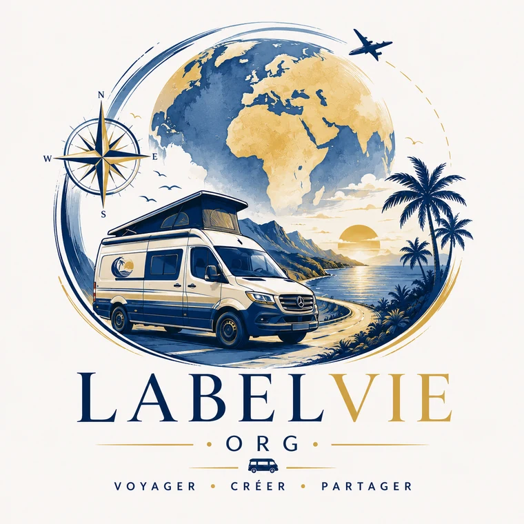 Label Vie.org — Voyager · Créer · Partager